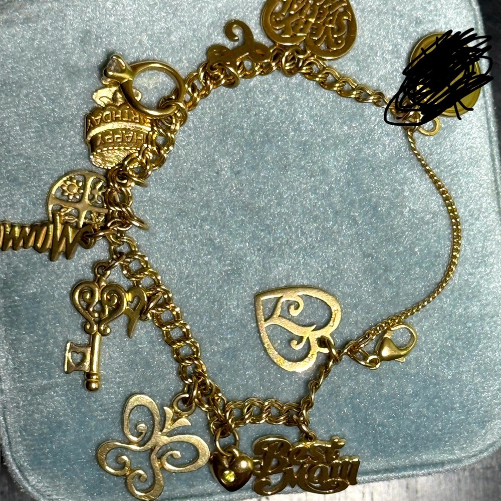 James avery 14k bracelet with charms